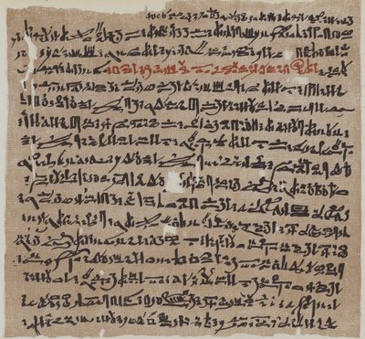 Gammel egyptisk papyrus af German School