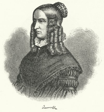 Annette von Droste-Hulshoff, tysk forfatter og komponist (gravering) af German School