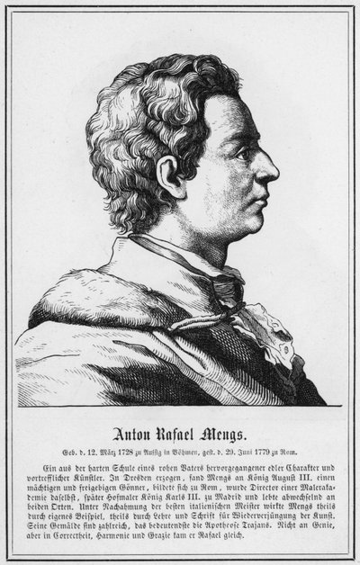 Anton Rafael Mengs (gravering) af German School