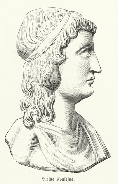 Apuleius, romersk forfatter, filosof og retoriker (litho) af German School