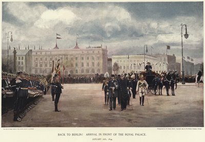 Ankomst foran Royal Palace af German School