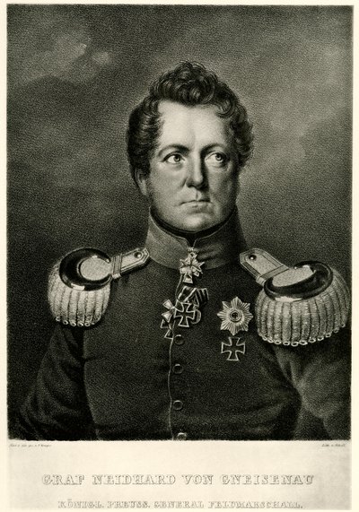 august grev Neidhard von Gneisenau af German School