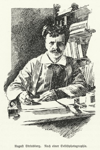 August Strindberg, svensk dramatiker, romanforfatter, digter og kunstner af German School