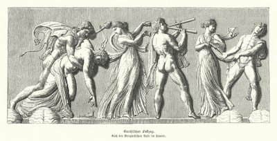 Bacchanalia (gravering) af German School