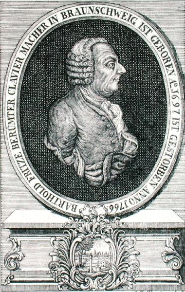 Barthold Fritz (1697-1766) graveret af J.C. Eberling (stik) af German School