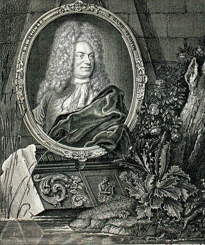 Barthold Heinrich Brockes (1680-1747) graveret af Wolffgang (stik) af German School