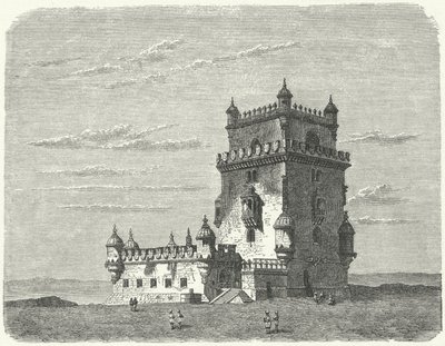 Belem Tower, Lissabon (gravering) af German School