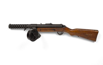 Bergmann 9 mm MP18-1 maskinpistol af German School