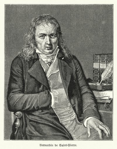Bernardin de Saint-Pierre, fransk forfatter og botaniker (litho) af German School