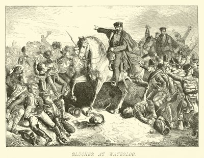 Blucher ved Waterloo af German School