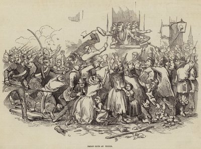 Brødoptøjer ved Stettin, Tyskland 24. april 1847 (gravering) af German School