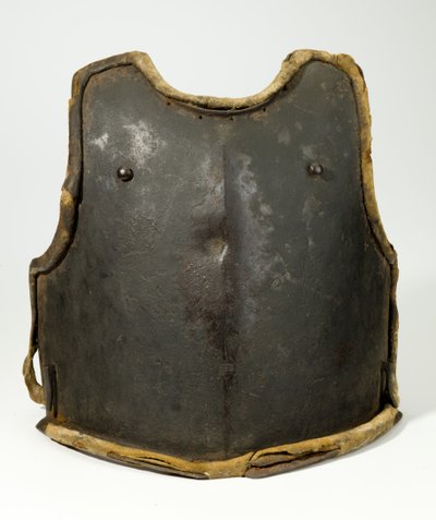 Brystskjold, ca. 1650-1700 (stål, maling, læder og stof) af German School