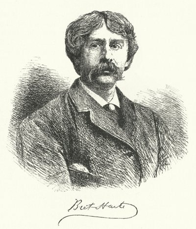 Bret Harte, amerikansk novelleforfatter og digter (gravering) af German School