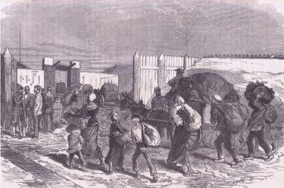 Indbringer grøntsager fra forstæderne, Cassells History of the War between France and Germany udgivet af Cassell and Company Limited, ca. 1890 (litho) af German School