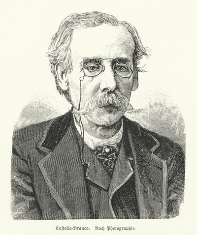 Camilo Castelo Branco, portugisisk romanforfatter og dramatiker (litho) af German School