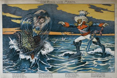 Karikatur om den spansk-amerikanske krig, 1898 af German School