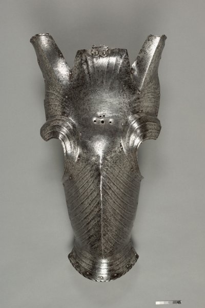 Chanfron i Maximilian stil, ca. 1510 (stål) af German School