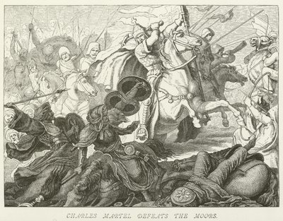 Charles Martel besejrer maurerne af German School