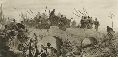 Charles V går til Yuste (fotogravure) af German School