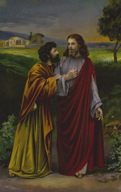 Kristus og Judas Iskariot af German School