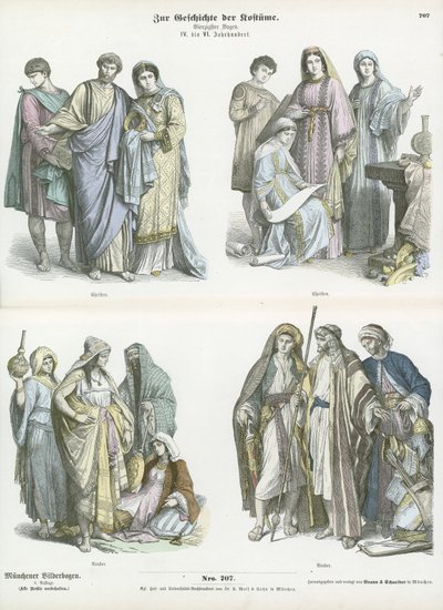 Christians and Arabs, 4th-6th Century  af German School