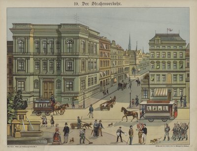 Bytransport (farve litho) af German School