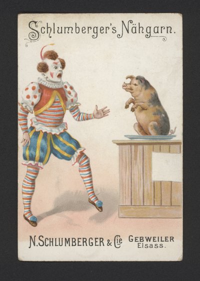Klovne (chromolitho) af German School