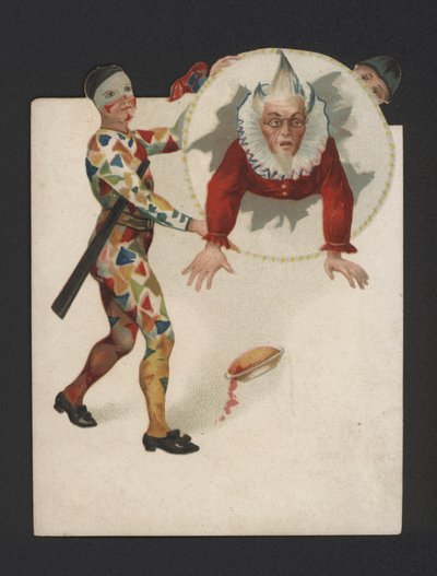 Klovne (chromolitho) af German School