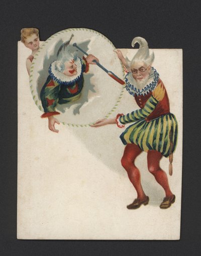 Klovne (chromolitho) af German School