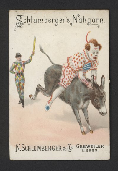 Klovne (chromolitho) af German School