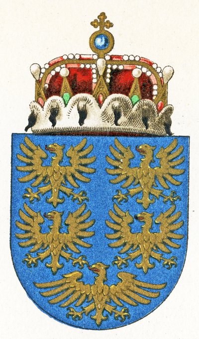 Nedre Østrigs våbenskjold, ca. 1898 af German School