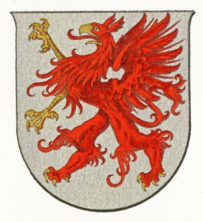 Pommerns våbenskjold, ca. 1898 af German School