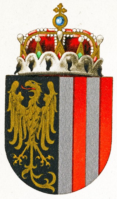 Øvre Østrigs våbenskjold, ca. 1898 af German School