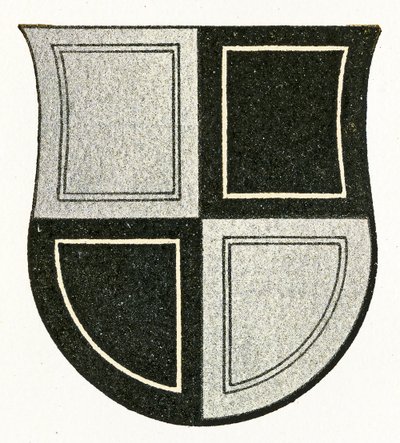 Zollerns (Hechingen) våbenskjold, c.1898 af German School