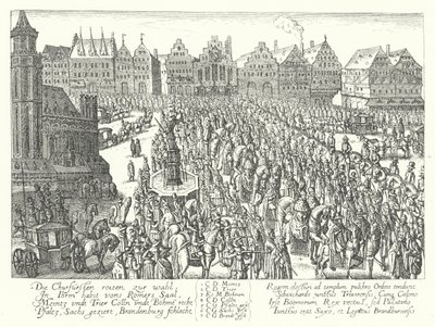 Coronation Procession of the Holy Roman Emperor Ferdinand II, Frankfurt af German School