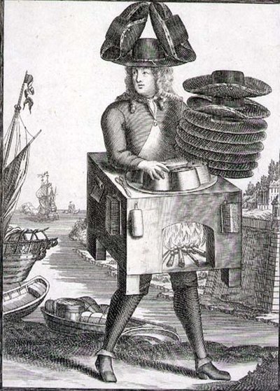Kostume til en hattemager, pub. af Gerard Valck (1651/2-1726) ca. 1690 (gravering) af German School