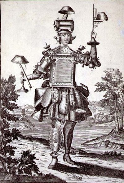 Kostume for en bliksmed, udgivet af Gerard Valck (1651/2-1726) ca. 1690 (stik) af German School