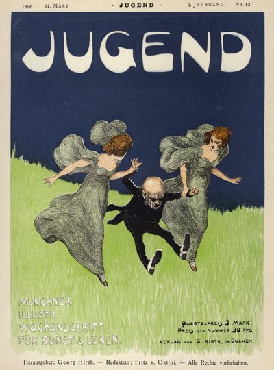 Cover illustration for Jugend magazine, 1896dani af German School