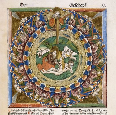 Creation of Eve, 1483dani af German School
