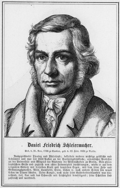 Daniel Friedrich Schleiermacher (gravering) af German School