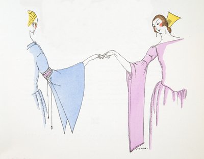 Design for Sleeves, fra Styl, pub.1922 (pochoir print) af German School