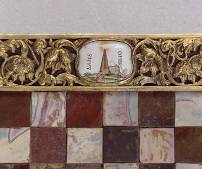 Detalje af et skakbræt af German School