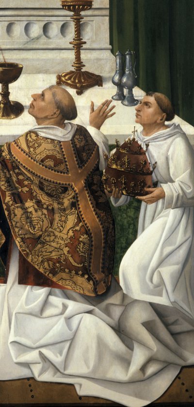 Detalje af Sankt Gregors messe, fra en altertavle af opstandelsen af German School