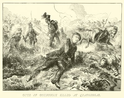 Hertug af Brunsvig dræbt ved Quatrebras af German School