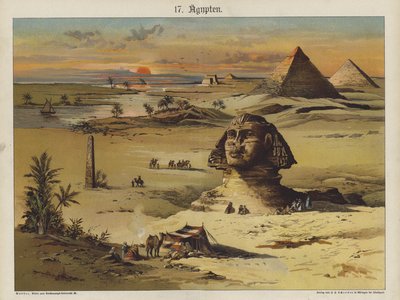 Egypten (farve litho) af German School