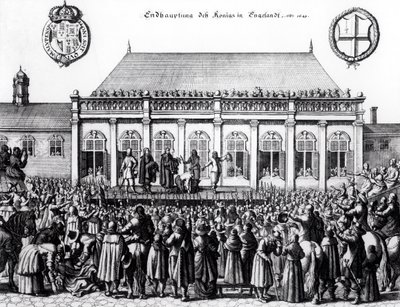 Henrettelse af Charles I (1600-49) i Whitehall, 30. januar 1649 af German School