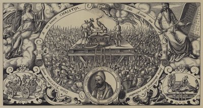 Henrettelse af Lippold ben Chluchim, møntmester i Brandenburg, Berlin, 28. januar 1573 af German School