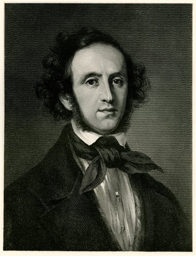 Felix Mendelssohn-Bartholdy, 1884-90 (fototype) af German School
