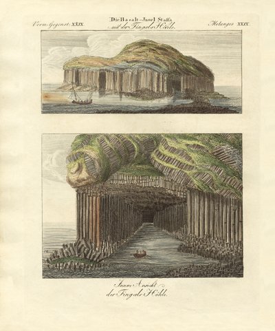 Fingals-grotten på øen Staffa af German School