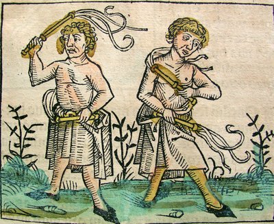 Flagellanter, offentliggjort i Nürnberg Chronicle, 1493 af German School